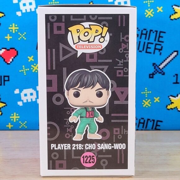 Funko PoP Television Squid Game Player 218: Cho Sang-Woo #1225 Vinyl + Protector - Picture 2 of 9